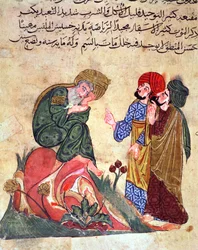Socrate (470-399 a.C.) e i suoi Studenti, illustrazione da 